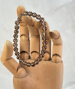 Bracelet Quartz Fumé (6mm)