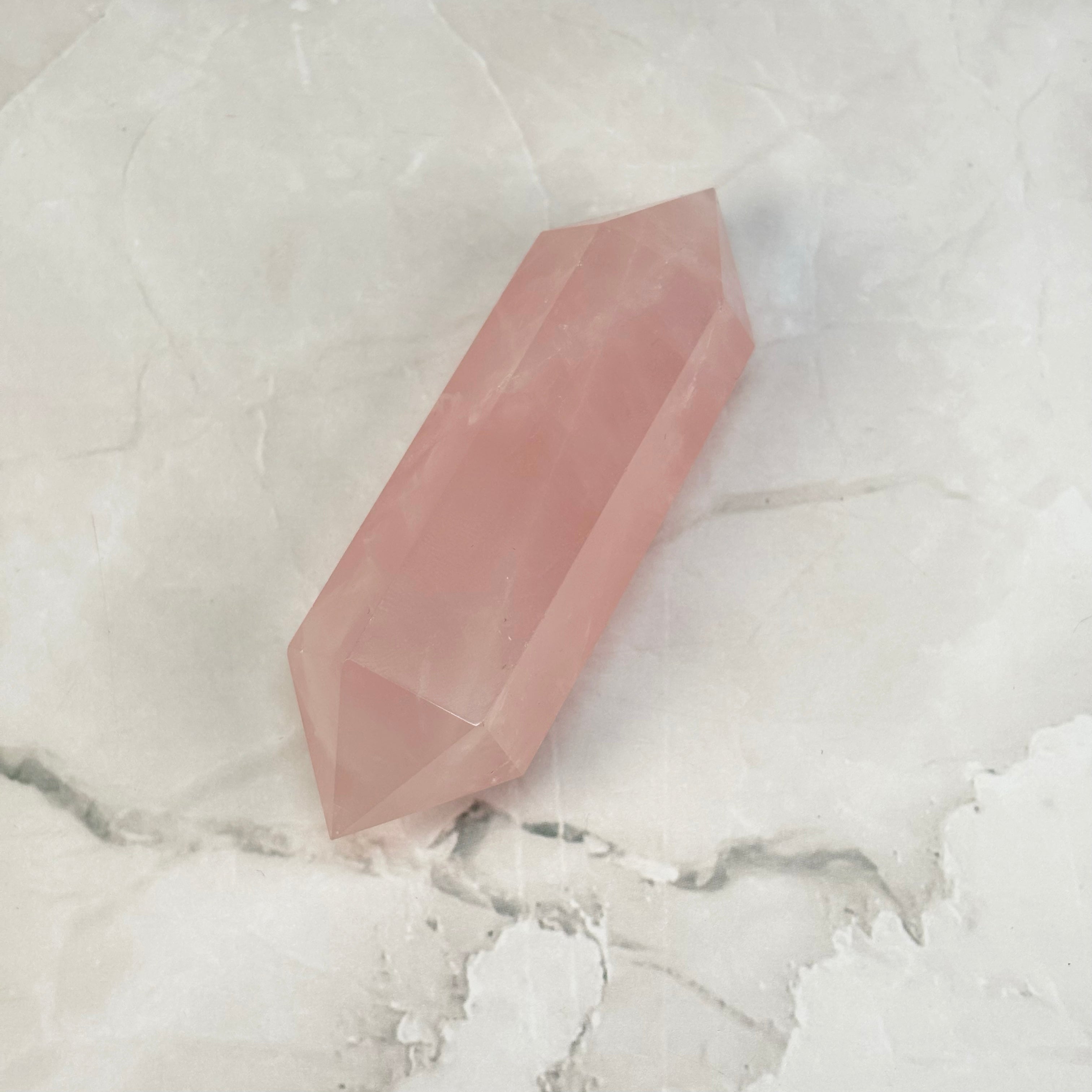 Double pointe Quartz Rose - P4