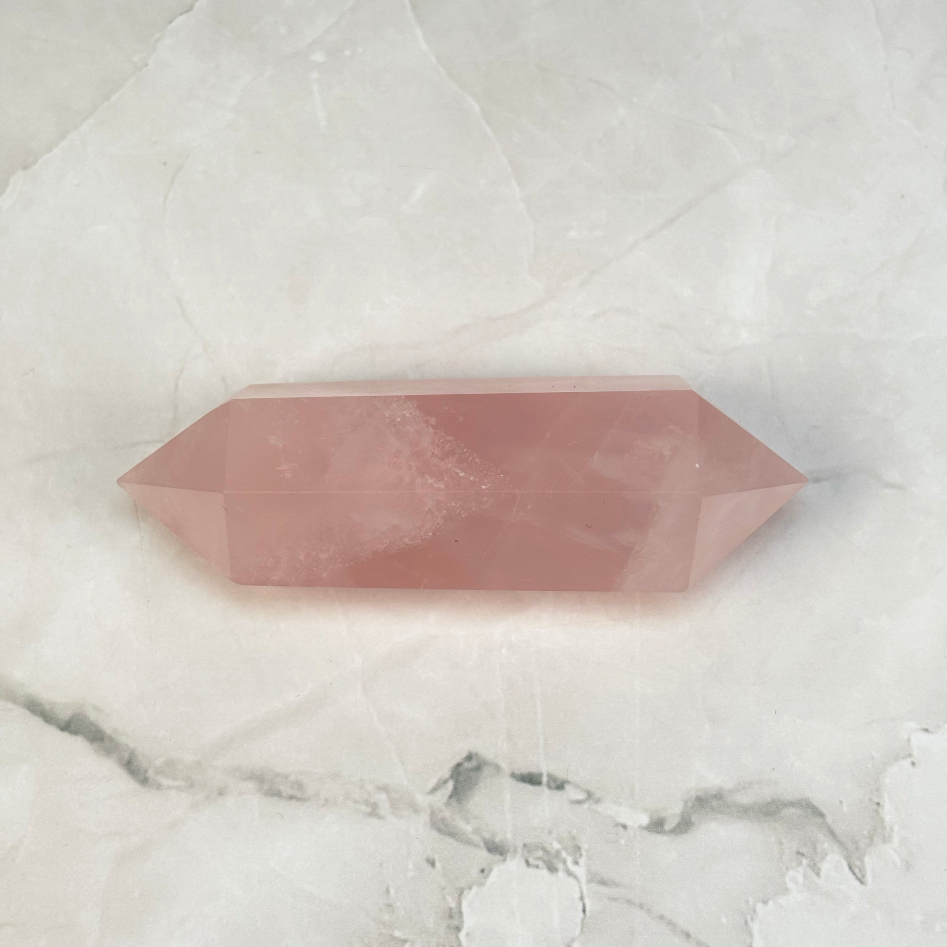 Double pointe Quartz Rose - P4