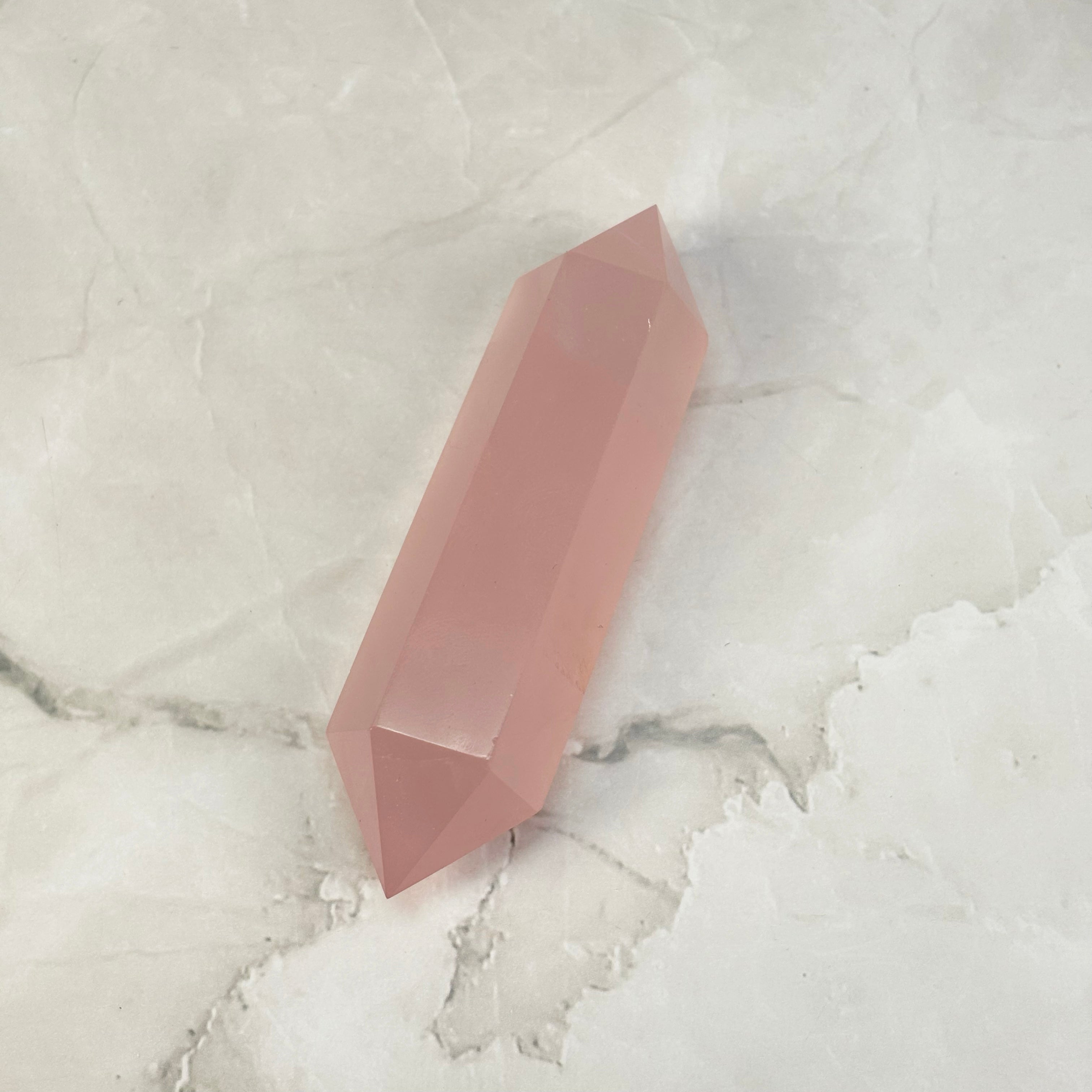 Double pointe Quartz Rose - P8