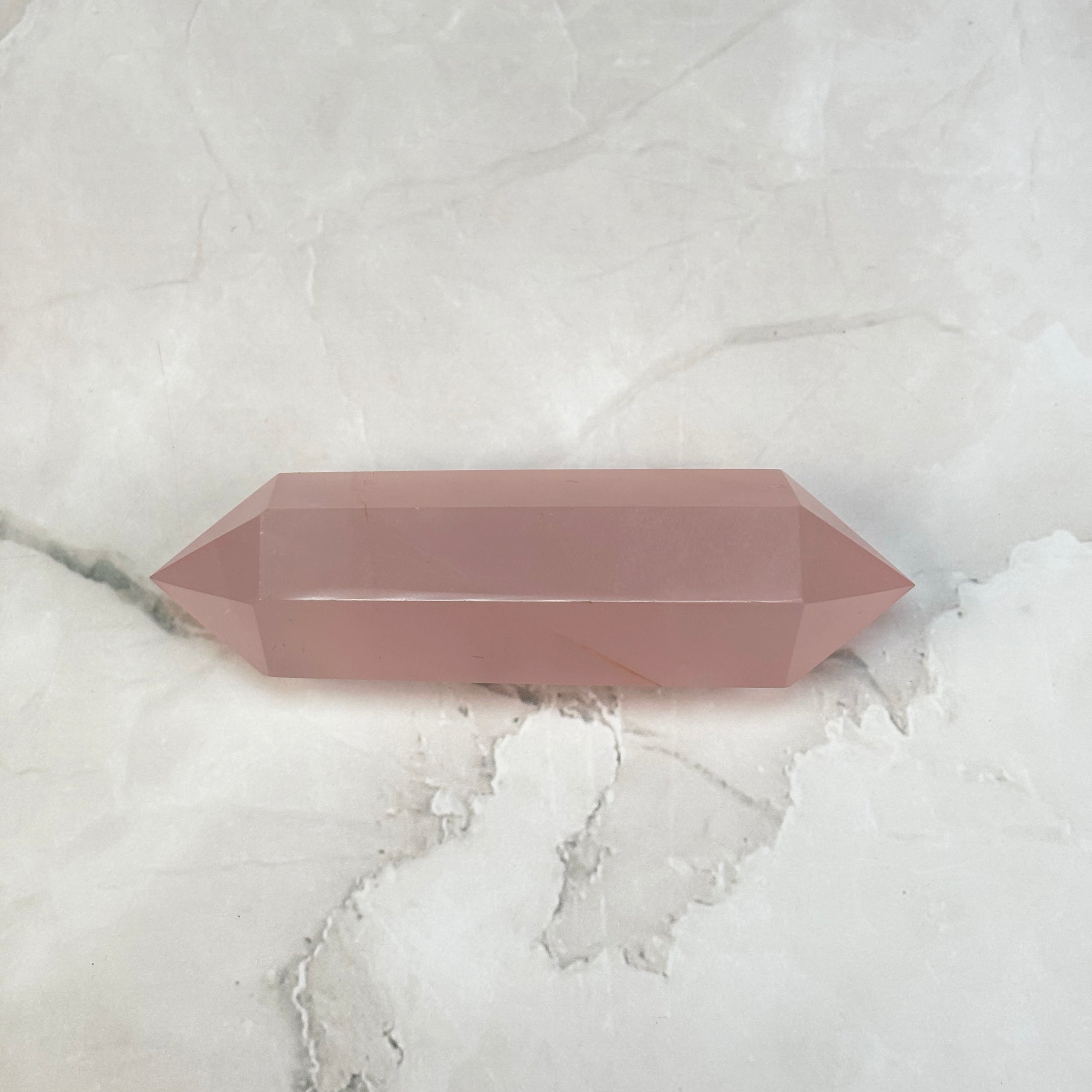 Double pointe Quartz Rose - P8