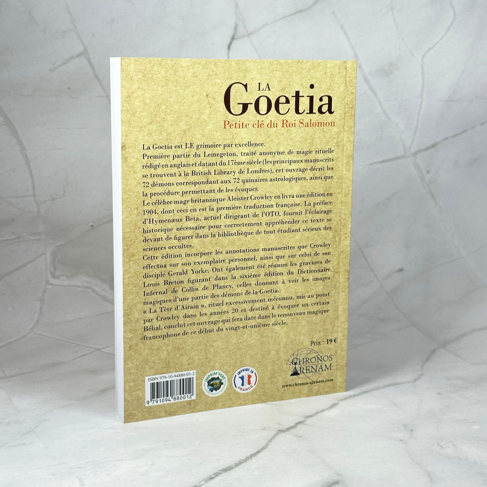 La Goétia - Petite clé du Roi Salomon - Aeternum - La Goétia - Petite clé du Roi Salomon - # boutique ésoterisme# - #wicca# 