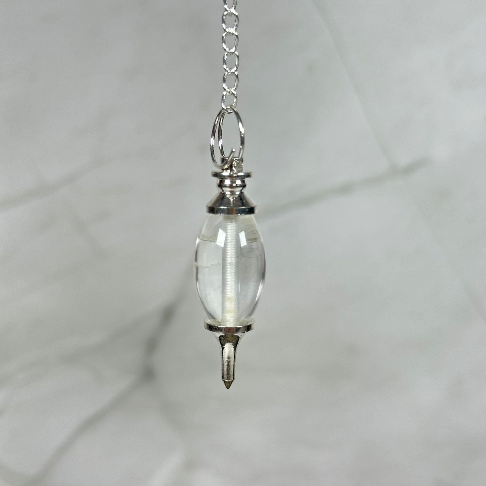 Pendule Shiva Lingam en Cristal de Roche - Aeternum - Pendule Shiva Lingam en Cristal de Roche - # boutique ésoterisme# - #wicca# 