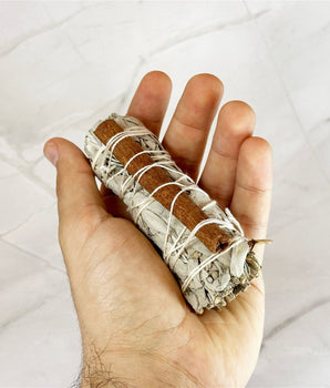 Rouleau Sauge & Cannelle - Aeternum - Rouleau Sauge & Cannelle - Aeternum - a person holding a hot dog in their hand  -
