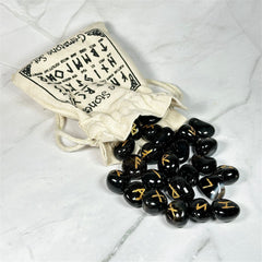 Runes en Onyx Noir et pochette