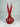 Bougie Ciseaux - Rouge