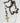 Chapelet Christ grain ovale en bois foncé