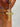 Chapelet Christ grain ovale en bois foncé