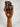 Chapelet Christ grain ovale en bois foncé