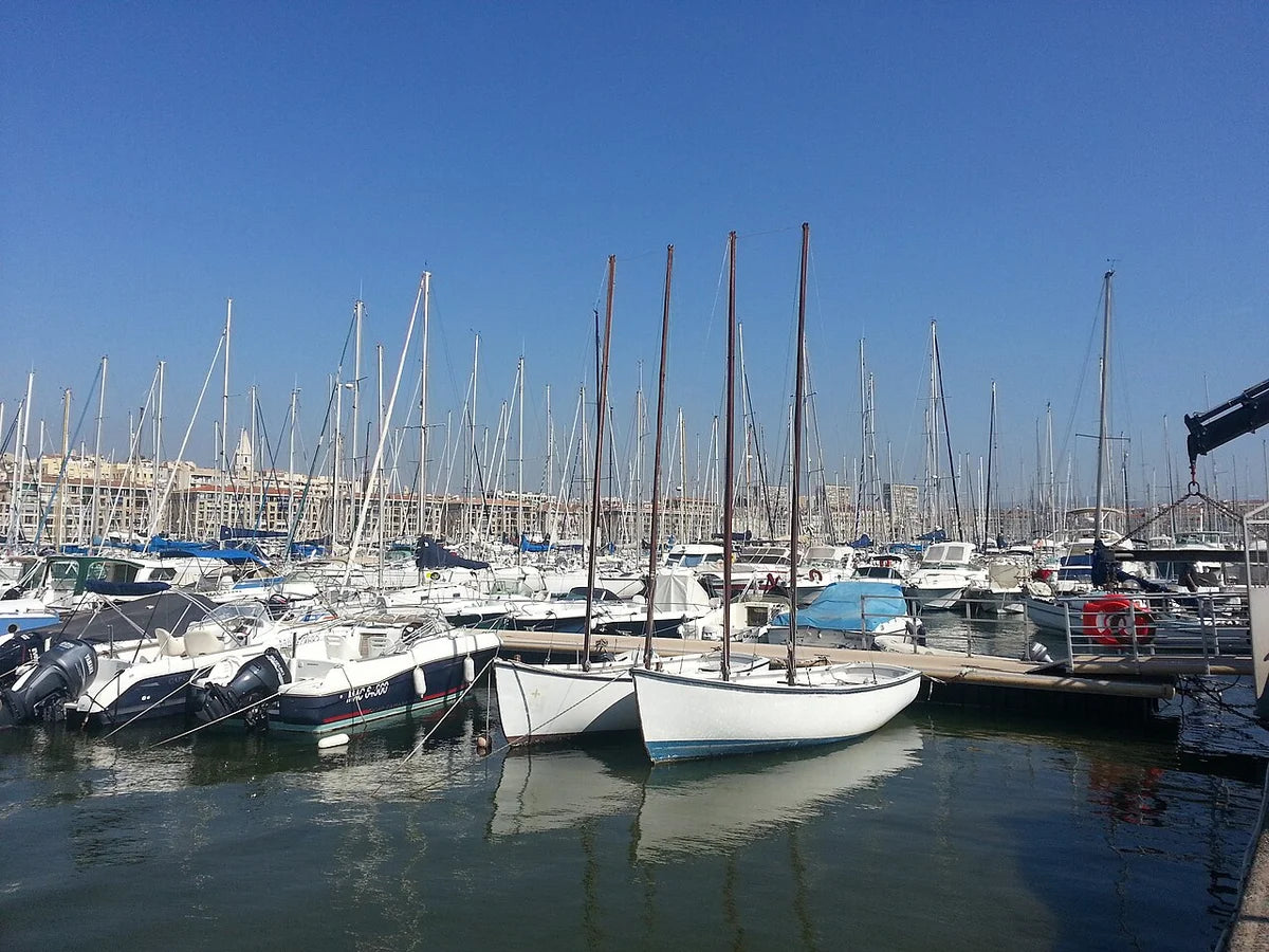 Les bateaux du Vieux-Port de Marseille, en Provence-Alpes-Côte d’Azur